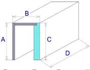 Box prepared to match the dimensions of the structural opening.