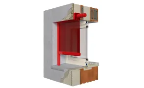 BUILT-IN SCREEN ROLLER SHUTTER TO BE PLASTERED OVER, SRF1