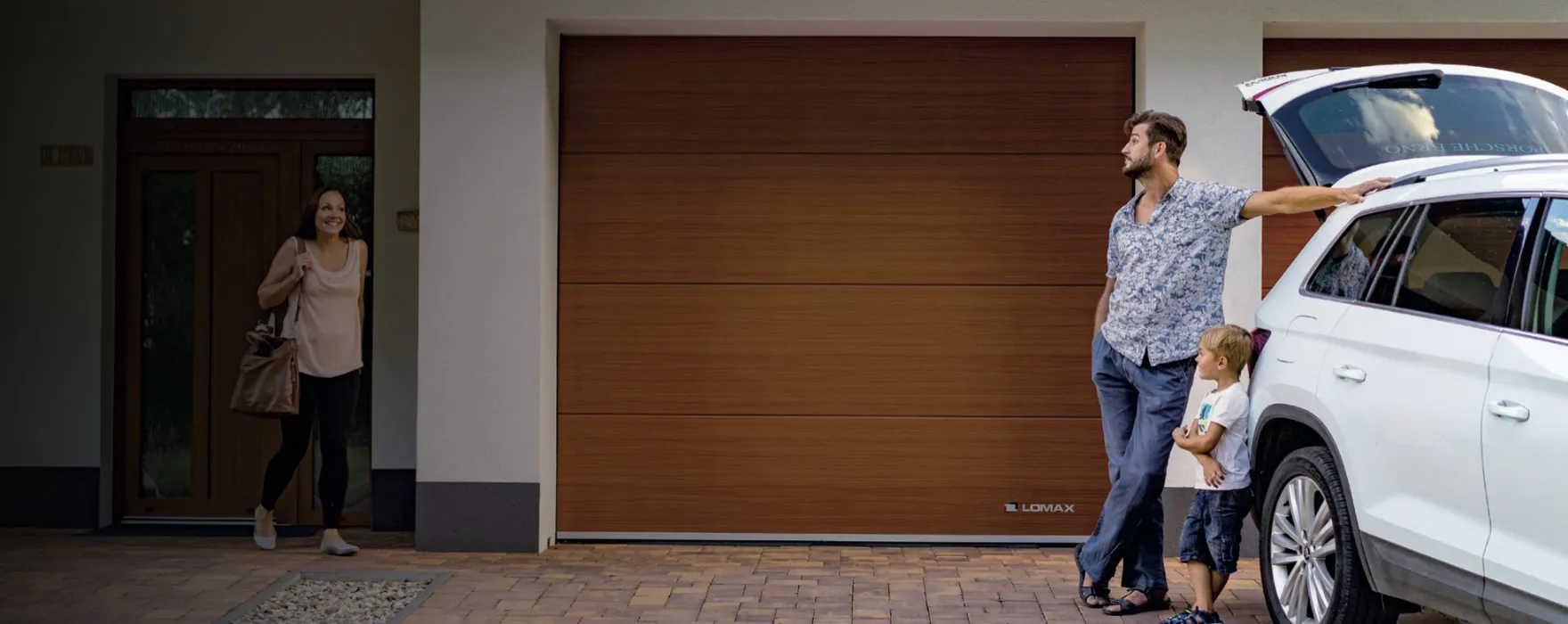 Sectional garage doors Model Home