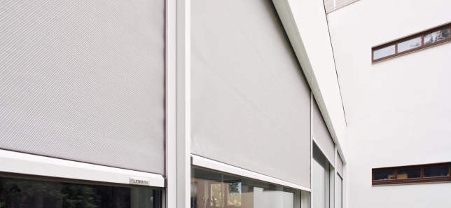 Examples of screen roller shutters