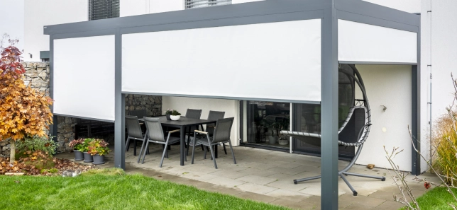 Examples of screen roller shutters