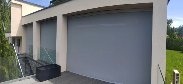 Examples of screen roller shutters