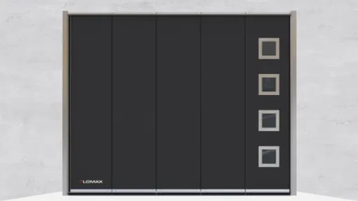 LOMAX sliding doors – Stainless steel 303